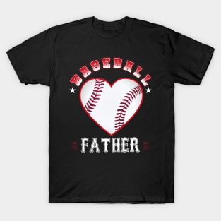 Father Baseball Team Family Matching Gifts Funny Sports Lover Player T-Shirt